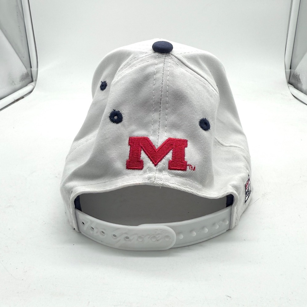 Vintage Y2K Ole Miss University Rebels The Game Split Bar Snapback Hat Cap NCAA - Picture 5 of 9